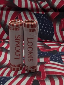 (2) 2025-P Unopened Rolls Lincoln Shield Cents