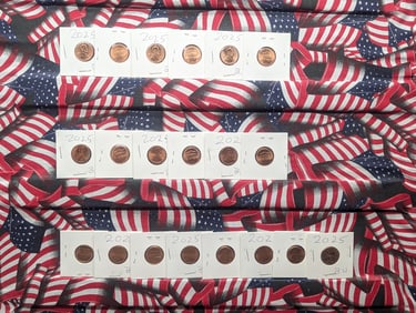(20) 2025-P Lincoln Shield Cents
