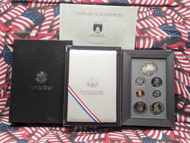 1989-S US Mint 90% Silver Prestige Set. OGP/COA