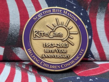 50 Year Anniversary Scottish Rite Masons Commemorative