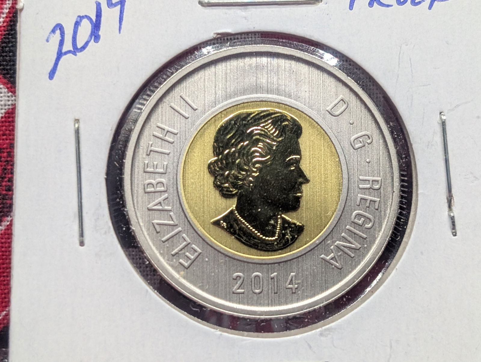2014 Canada 2 Dollar Reverse Proof Coin From Specimen Set (1 of 2)