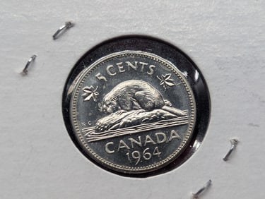 1964 Canadian 5 Cents