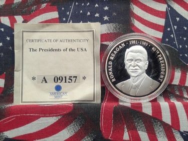 2009 "Clad" Ronald Reagan "Proof" Presidential Commemorative