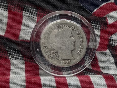 1903 Barber Dime Circulated