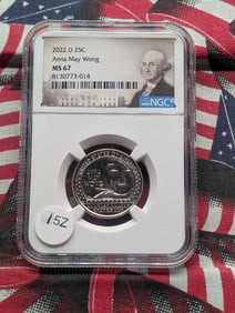 2022-P MS67 "Anna May Wong" Women's Qtr., (Graded by NGC)
