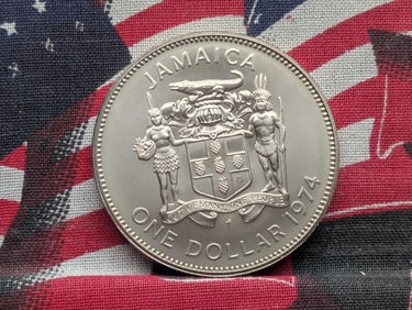1974 Jamaica One Dollar Coin