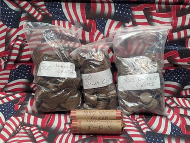 (1,000) Assorted Lincoln Wheat Cents