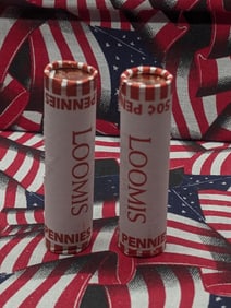 (2) 2025-P Unopened Rolls Lincoln Shield Cents