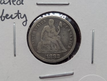 1882 Seated Liberty 10c. Nice Type