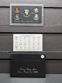1998-S U.S. Mint Silver Proof Set In OGP