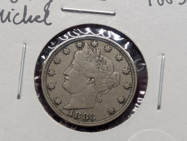 1883 N/C Liberty Head V Nickel