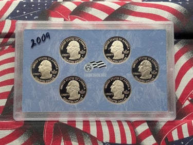 2009-S U.S. Mint U.S. Territories Quarters Proof Set, No Box
