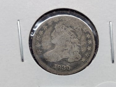 1835 KEY Capped Bust Dime