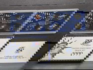 1999-S U.S. Mint Proof Set In OGP With COA
