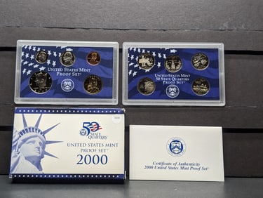 2000-S U.S. Mint Proof Set In OGP With COA