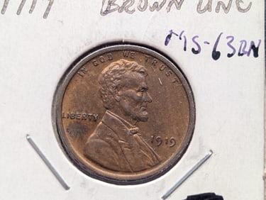 1919 Lincoln Wheat Cent