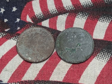 1864 & 1879 Indian Head Cent
