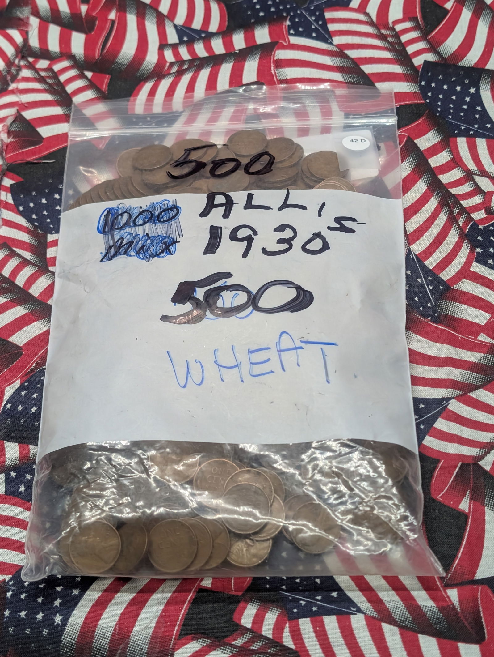 (500) Assorted 1930's Lincoln Wheat Cents (1 of 5)