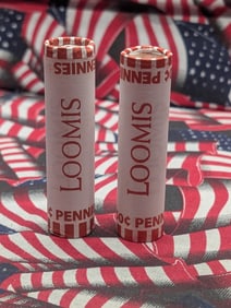 (2) 2025-P Unopened Rolls Lincoln Shield Cents