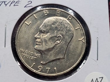 1971-D Type 2 Eisenhower Dollar