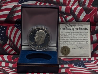 1971-S Proof Eisenhower Dollar w/COA OGP Box