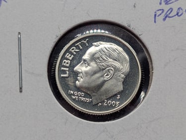 2003-S Roosevelt Dime, Silver Proof