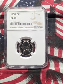 1958-P Jefferson Nickel, NGC PF 68