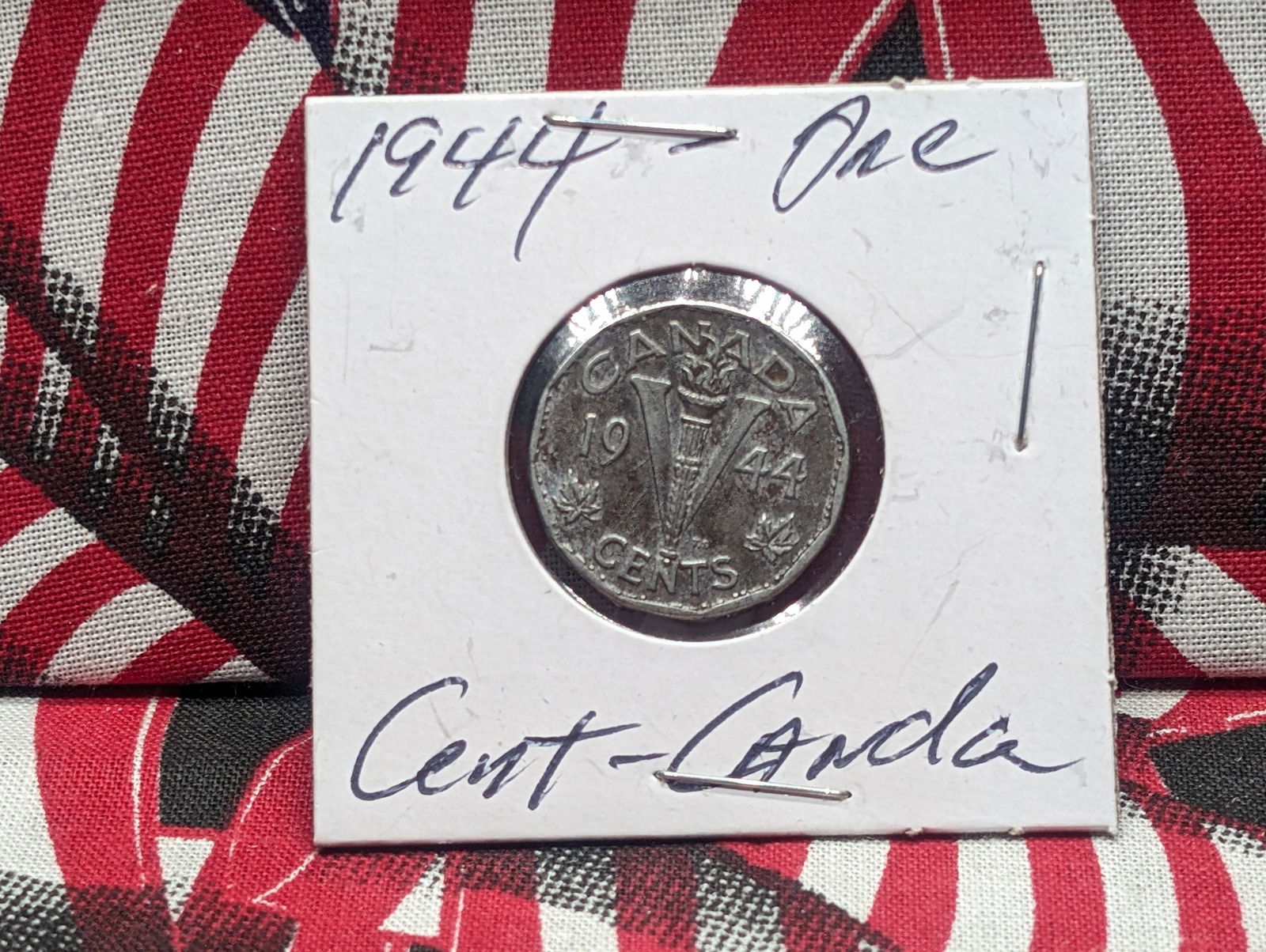 1944 Five Cents Canada Coin (flip labeled incorrectly) (1 of 3)