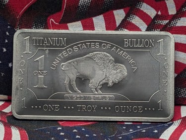 1 Ounce-.999 Pure Titanium-Buffalo Style, BU