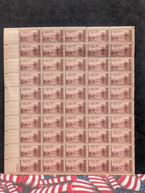 1846-1946 Kearny Expedition Into New Mexico 3-Cent Sheet Of 50 U.S. Stamps. Scotts #944. Plate Block