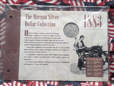 1883 Morgan Silver Dollar w/COA