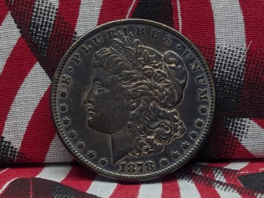 1878-S Type 2 B Reverse, 7 TF Excellent Dark Blue Toning
