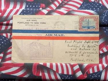 1929 First Flight Cachet