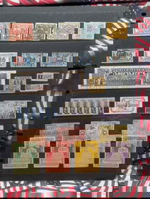 Sheet Of Assorted Internal Revenue Alcohol Tax Stamps