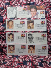 (8) 1993 Elvis First Day Cachets