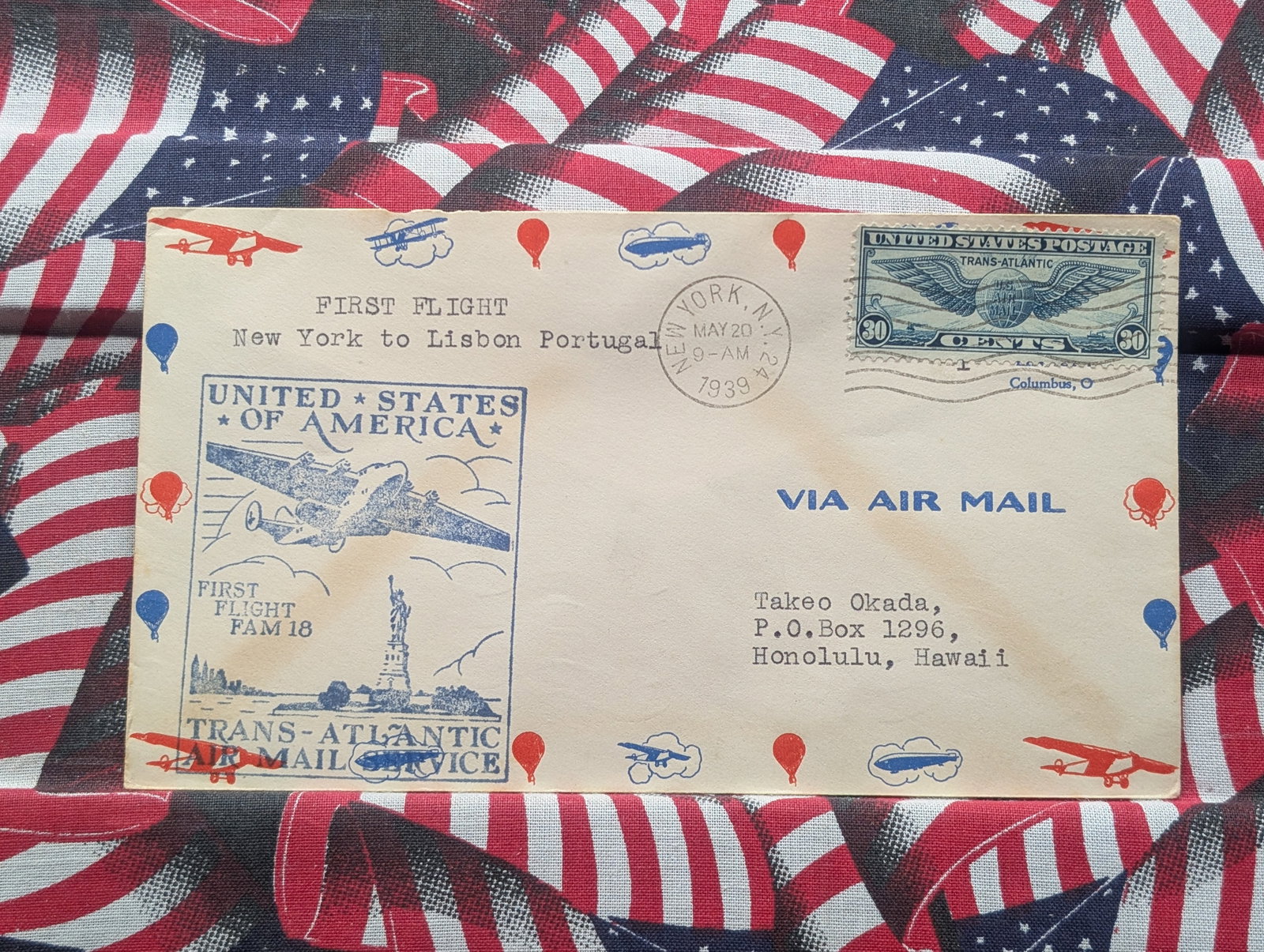 1939 First Day Cachet: 1939 First Day Cachet
