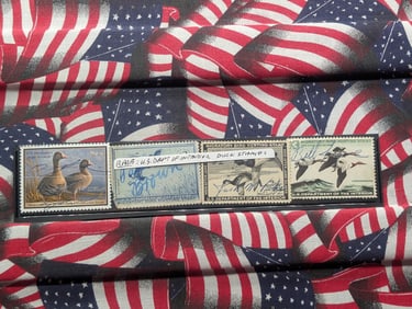 (4) Assorted Dept. Of The Interior Duck Stamps