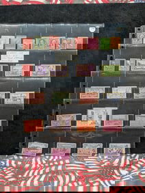 Sheet Of 1930's U.S. Postage Stamps, All Mint, Original Gum, Never Hinged