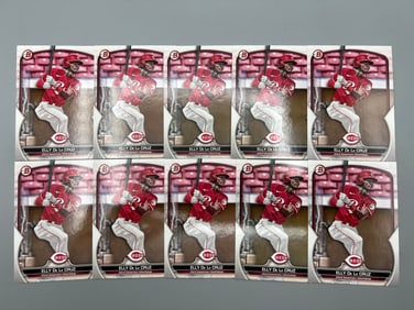 Lot of (10) 2023 Bowman Paper Elly De La Cruz Prospect/RC #BP-65