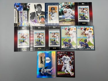 Lot of (12) Hanley Ramirez Baseball Autos, Relics, & Other Low Serial Numbered Cards