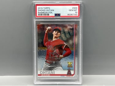 2019 Topps Shohei Ohtani Rainbow Foil #600 PSA Gem Mint 10