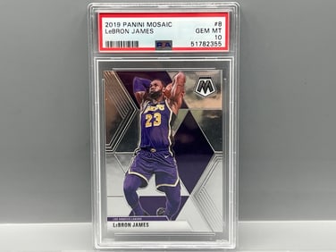 2019 Panini Mosaic LeBron James #8 PSA Gem Mint 10