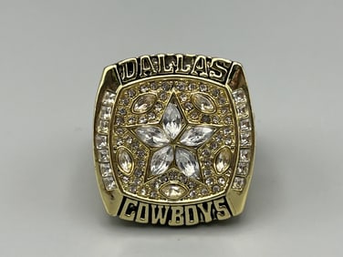 Replica Dallas Cowboys '95 Larry Brown Commemorative Superbowl Championship Ring
