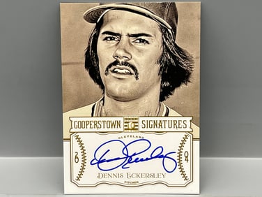 2013 Panini Cooperstown Dennis Eckerlsey Cooperstown Signatures On Card Auto #/200