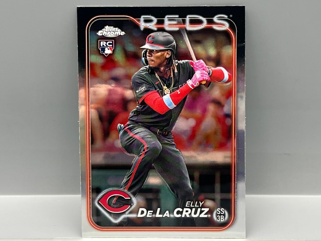 2024 Topps Chrome Elly De La Cruz Refractor RC #44: 2024 Topps Chrome Elly De La Cruz Refractor RC #44