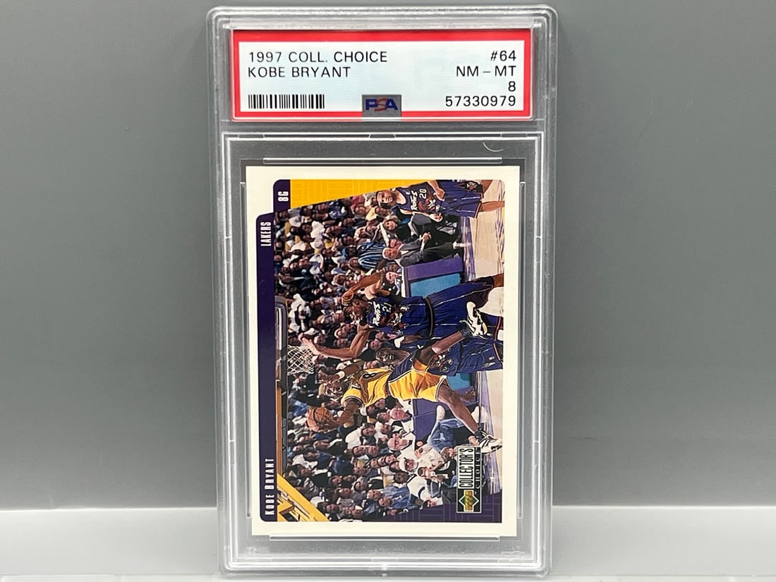 1997 Collector's Choice Kobe Bryant #64 PSA NM-MT 8 (1 of 2)
