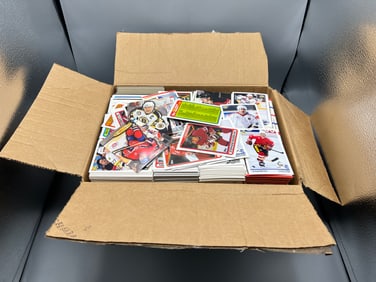 Box of (3100) Assorted Hockey Trading Cards - Varying Conditions