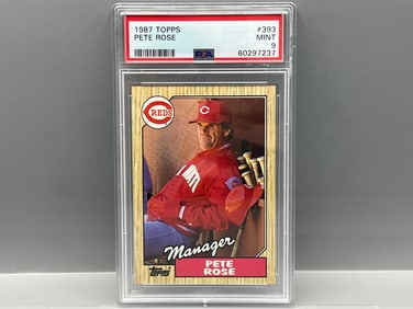 1987 Topps Pete Rose #393 PSA Mint 9