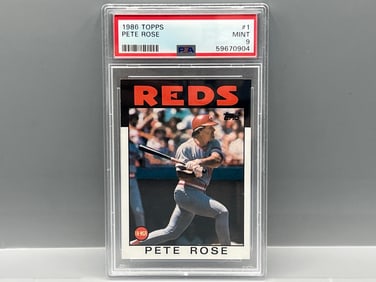 1986 Topps Pete Rose #1 PSA Mint 9