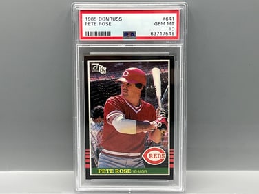 1985 Donruss Pete Rose #641 PSA Gem Mint 10